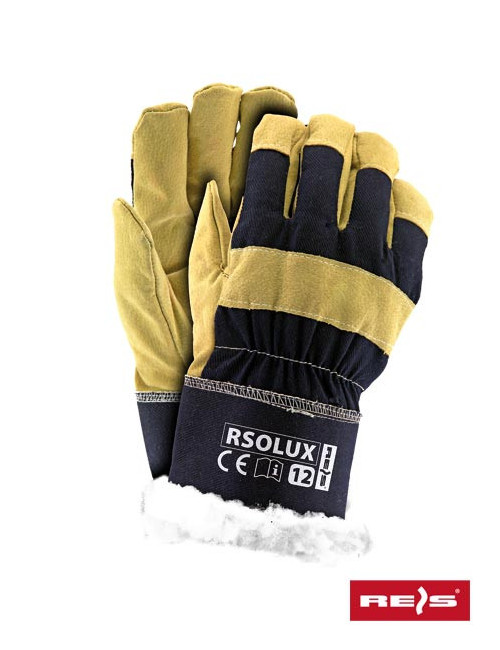 Protective gloves rsolux gy navy-yellow Reis