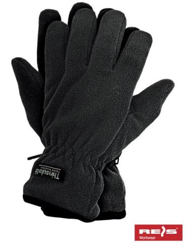 Protective gloves rthinsulpol b black Reis