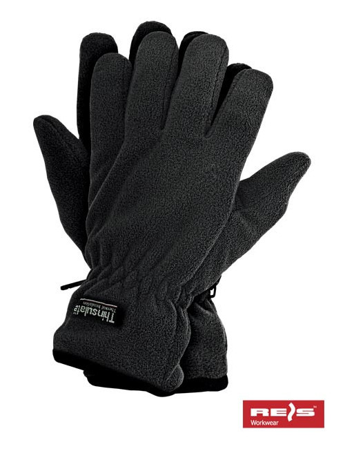 Protective gloves rthinsulpol b black Reis