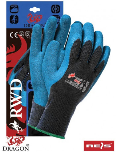 Protective gloves rwd bn black-blue Reis