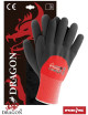 Insulated work gloves, double layer, coated with latex, cheap