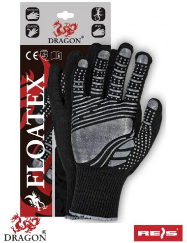 Protective gloves floatex bs black-grey Reis