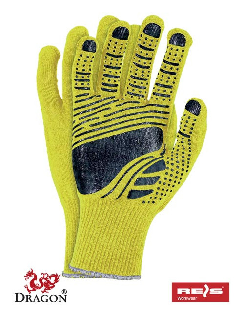 Floatex-neo yb Schutzhandschuhe gelb-schwarz Reis