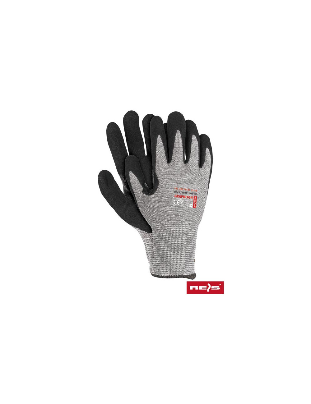 Protective gloves graphixon jsb light gray-black Reis