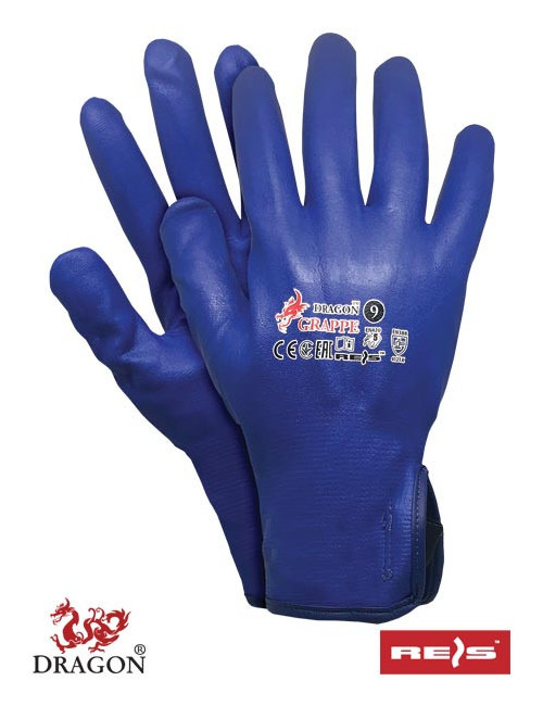 Protective gloves grappe n blue Reis