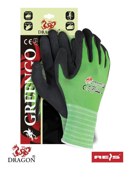 Gloves greengo zb green-black Reis