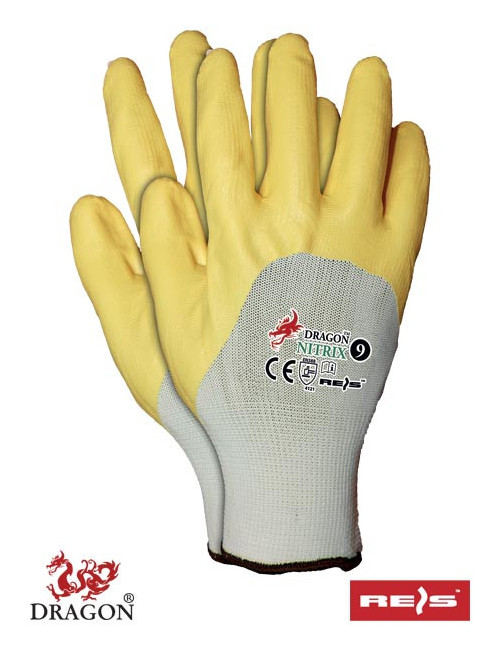 Reis nitrix gelbe Schutzhandschuhe