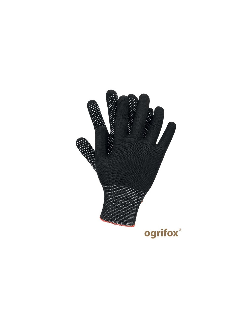 Working gloves ox.14.286 dotua ox-dotua bw black-white Ogrifox
