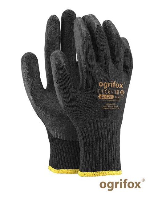 Schutzhandschuhe ox.11.223 dragos ox-dragos bb schwarz-schwarz Ogrifox