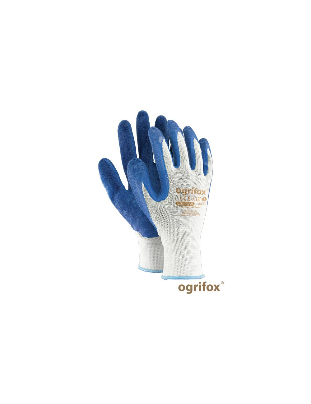 Guanti Protettivi Ogrifox OX.11.558 In Lattice, Taglia 9 - Antiscivolo, Elastici E Resistenti, Ideali Per Lavori Generali
