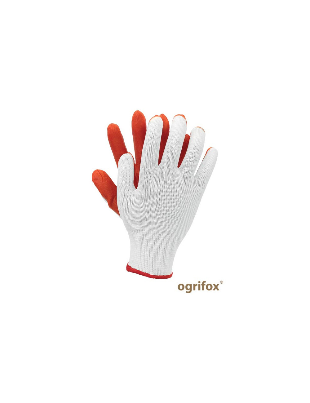 Working gloves ox.11.386 latua ox-latua wp white-orange Ogrifox