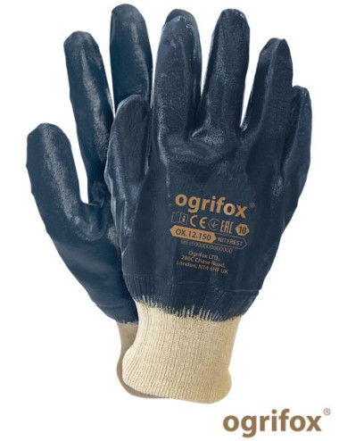 Gloves ox.12.150 niterest ox-niterest beg beige-navy Ogrifox