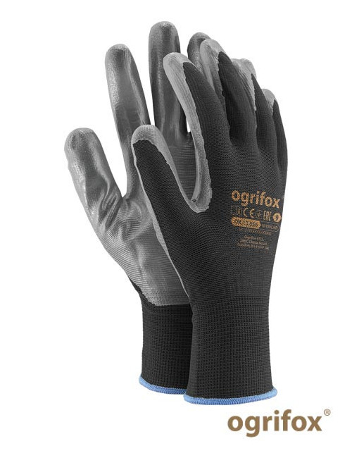 Gloves ox.13.656 nitricar ox-nitricar bs black-gray Ogrifox