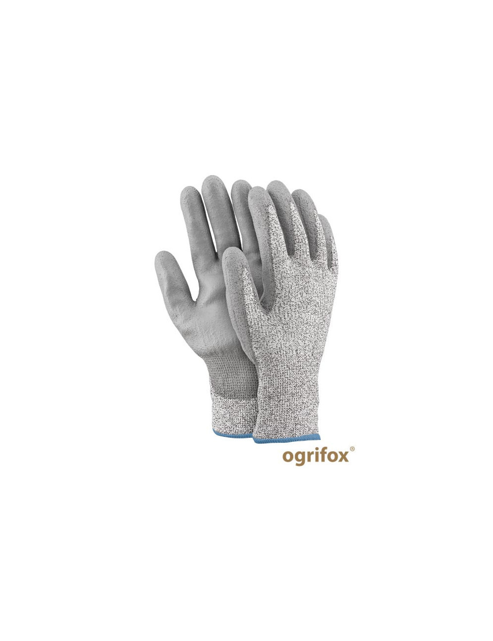 Gloves ox.12.844 steel-pu ox-steel-pu bws black-white-gray Ogrifox