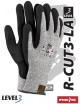 2R-cut3-la bwb Schutzhandschuhe schwarz-weiß-schwarz Reis