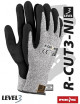 2R-cut3-ni bwb Schutzhandschuhe schwarz-weiß-schwarz Reis