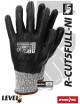 Protective gloves r-cut5full-ni bwb black-white-black Reis