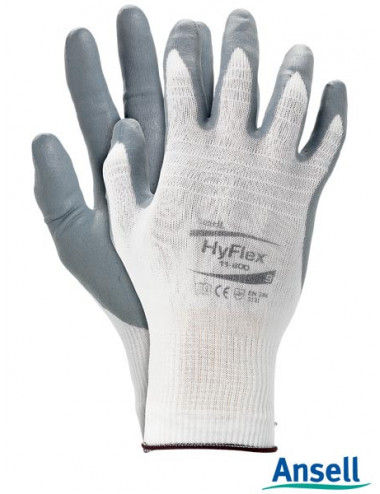 Protective gloves rahyflex11-800 ws white-gray Ansell