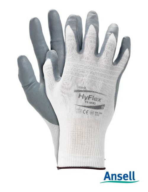 Rahyflex11-800 ws Schutzhandschuhe weiß und grau Ansell