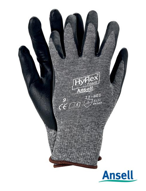 Protective gloves rahyflex11-801 sb grey-black Ansell