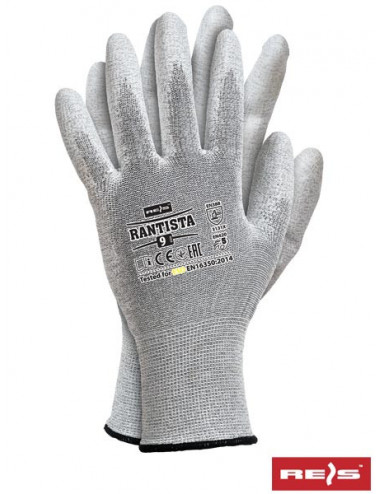 Protective gloves rantista bww black-white-white Reis