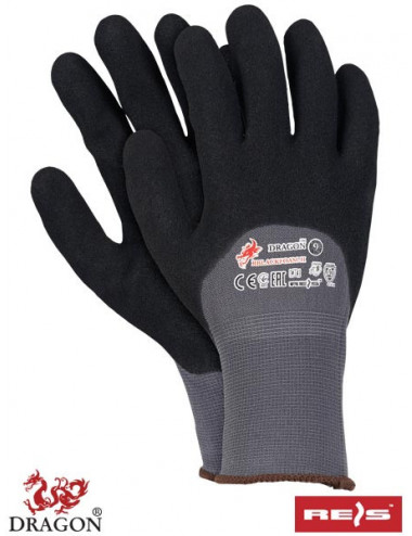 Protective gloves rblackfoam-h sb grey-black Reis