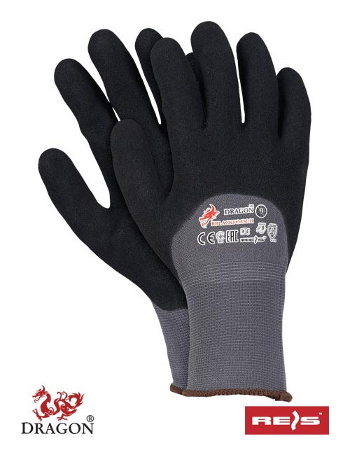 Rblackfoam-h sb Schutzhandschuhe grau-schwarz Reis