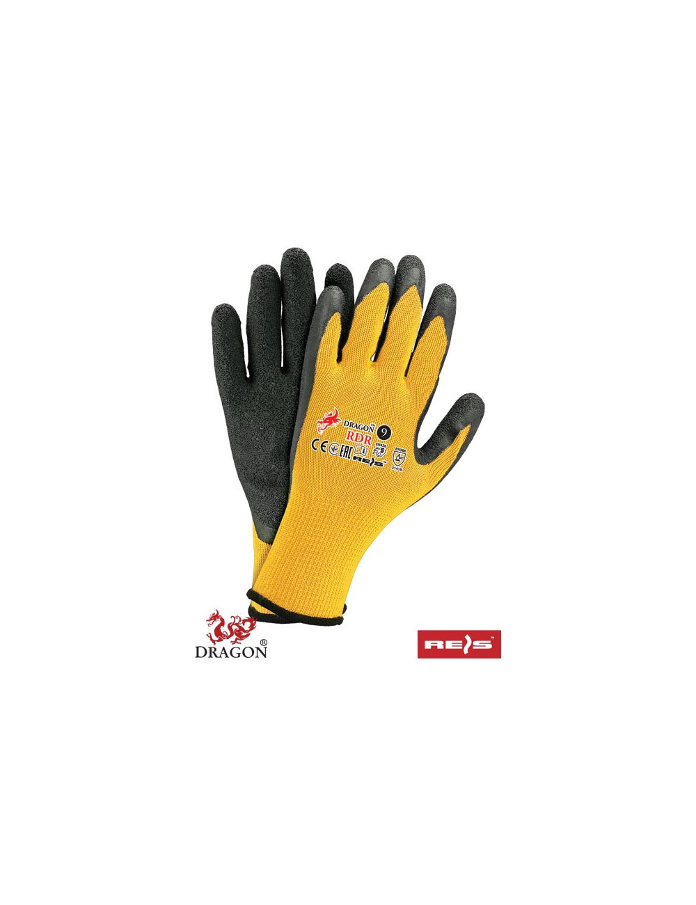 Protective gloves rdr by black-yellow Reis