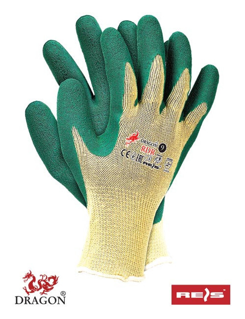 Protective gloves rdr yz yellow-green Reis
