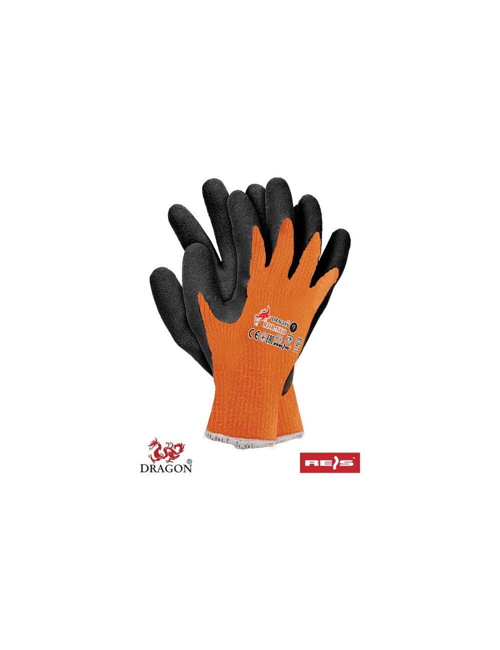 Protective gloves rdr-neo pb orange-black Reis