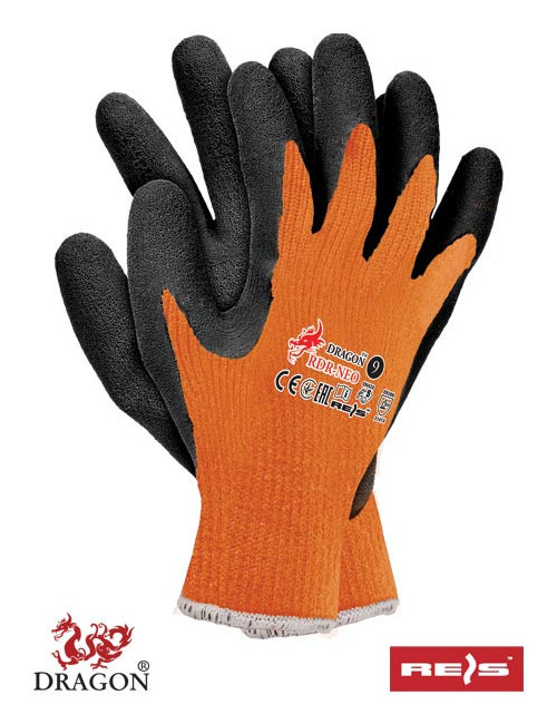 RDR-neo pb Schutzhandschuhe orange-schwarz Reis