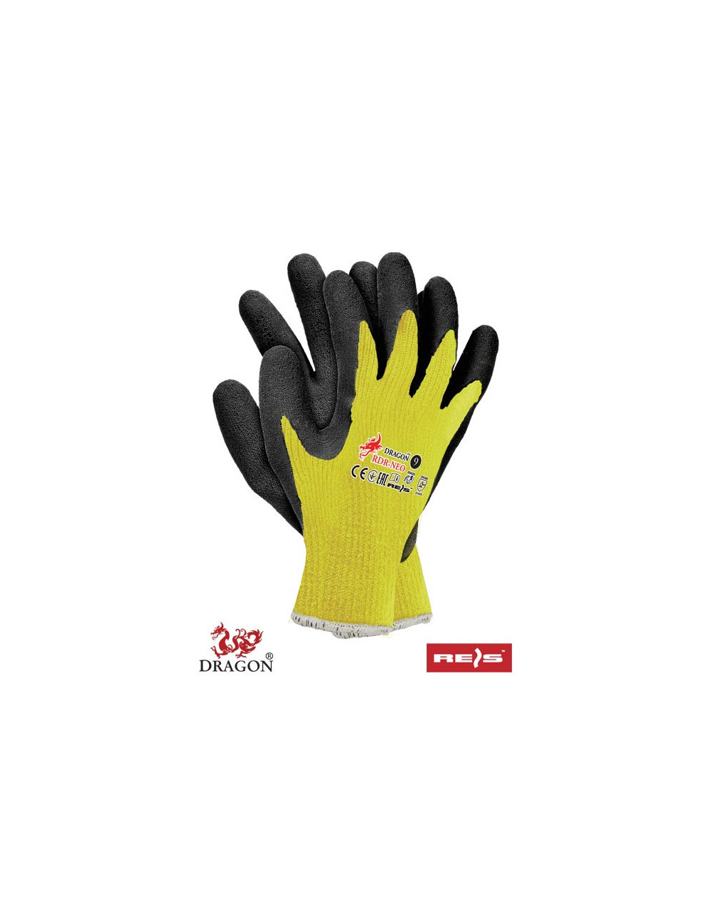 Protective gloves rdr-neo yb yellow-black Reis
