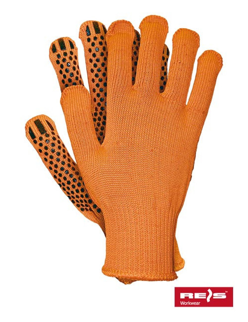 Protective gloves rdzflat pb orange-black Reis