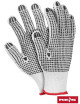 Protective gloves rdznn wb white-black Reis