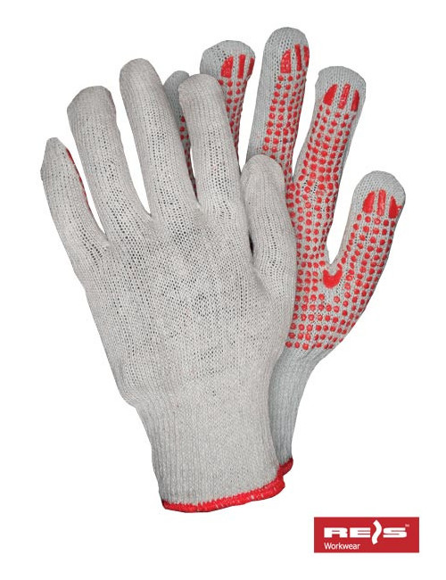 Protective gloves rdzn_natu sc gray-red Reis