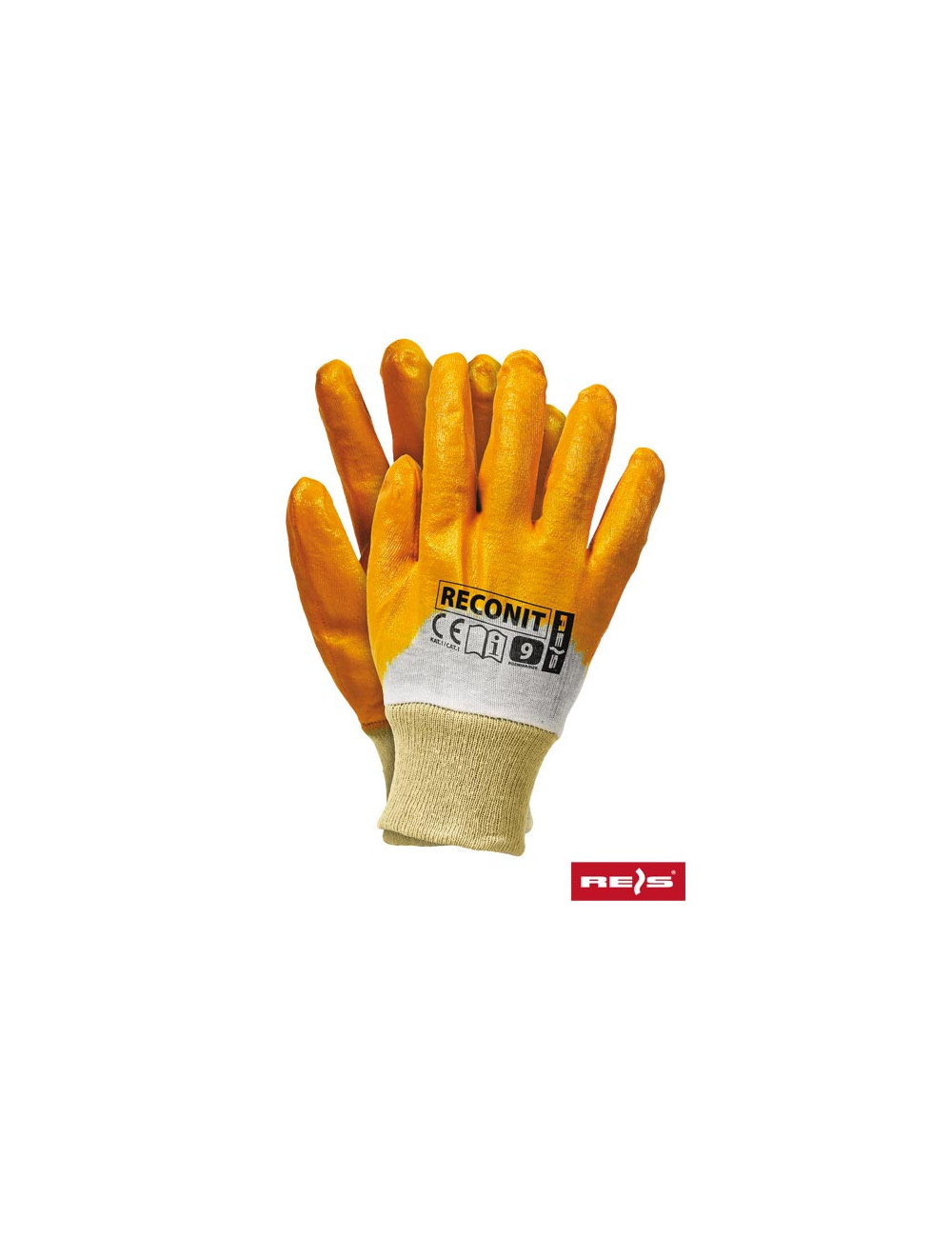 Protective gloves reconit bep beige-orange Reis
