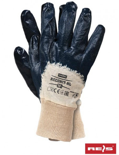 Protective gloves reconit-nl beg beige-navy Reis