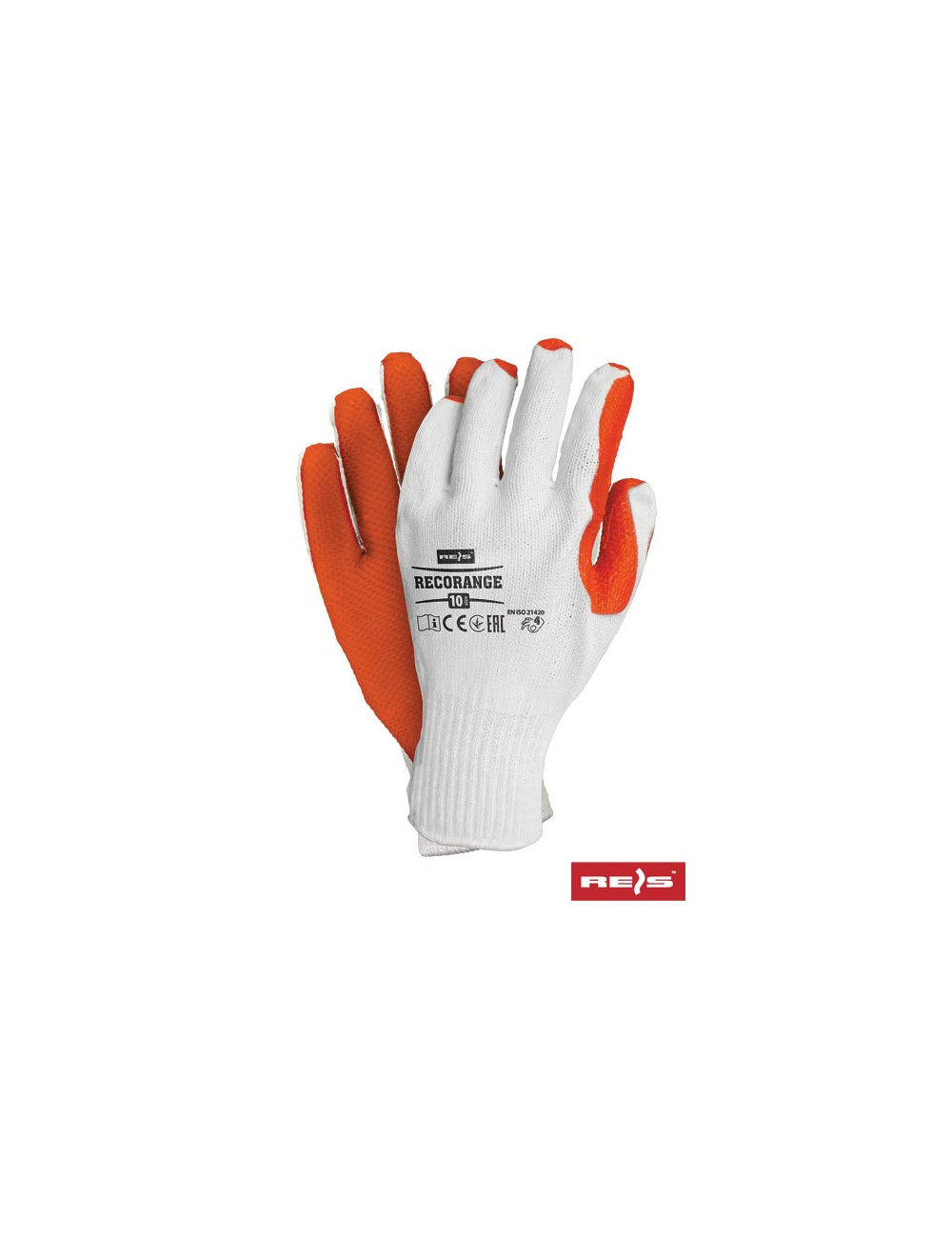 Protective gloves recorange wp white-orange Reis