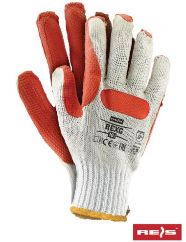 Protective gloves rexg wp white-orange Reis