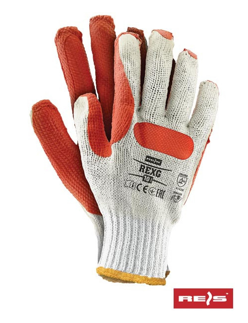 Protective gloves rexg wp white-orange Reis