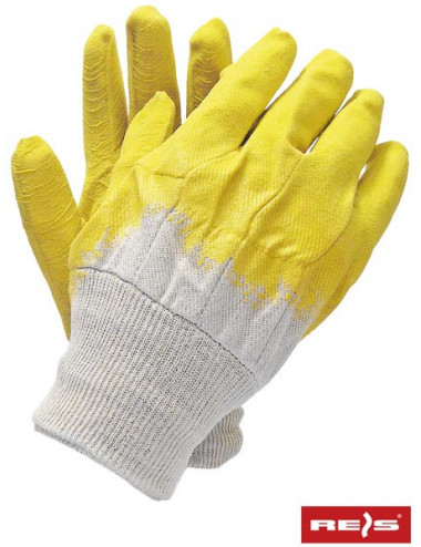 Protective gloves rgs bey beige-yellow Reis