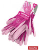 2Protective gloves rhotpink-pu rw pink-white Reis