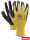 Protective gloves ribbon yb yellow-black Reis