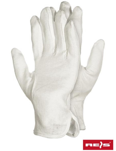 Rmicron protective gloves in white Reis