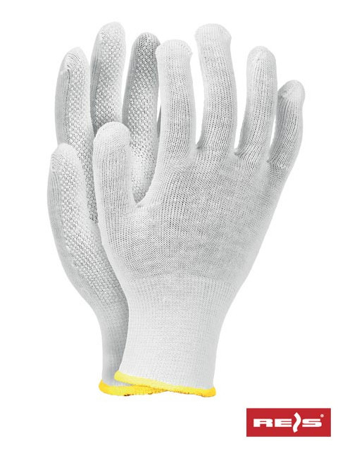 Rękawice ochronne rmicroncot w biały Reis