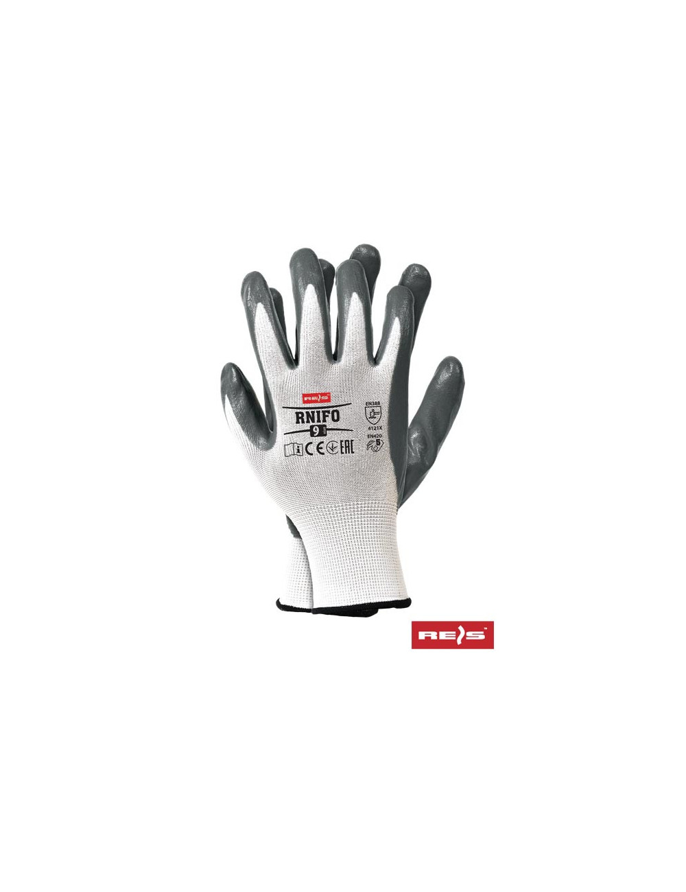 Protective gloves rnifo ws white-grey Reis