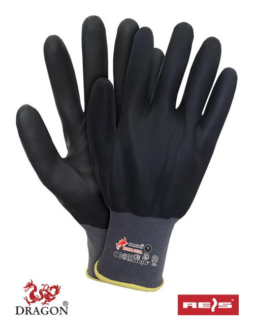 Protective gloves rnifo-full sb grey-black Reis