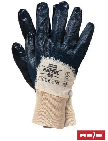 Protective gloves rnitnl beg beige-navy Reis