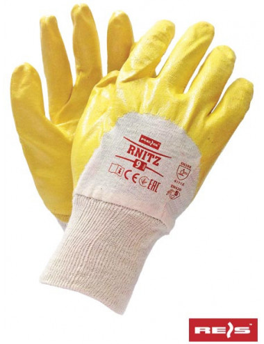 Protective gloves rnitz bey beige-yellow Reis