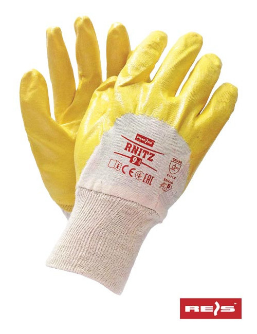 Rnitz Bey Schutzhandschuhe beige und gelb Reis